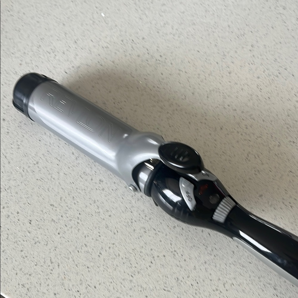 REVLON Silver and Black Curling Iron